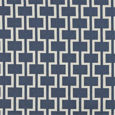 DESIGNER FABRICS 54 in. Wide Blue And Off White- Modern- Geometric Designer Quality Upholstery Fabric K0006E